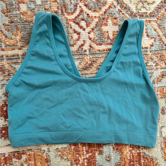 Vibrant teal wrap loungewear bra in size medium! - Picture 5 of 5